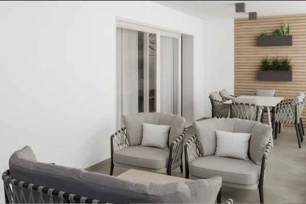 Okrug Gornji, Zweizimmerwohnung im dritten Stock mit Dachterrasse von 76,04 m²