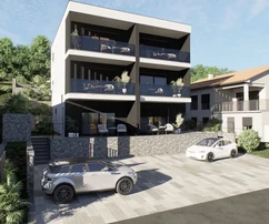 Apartment, Omišalj, Insel Krk, 30 m vom Meer, Meerblick!