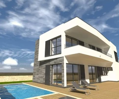 Tengerhez közeli villa eladó Kaštel Štafilićban Horvátországban