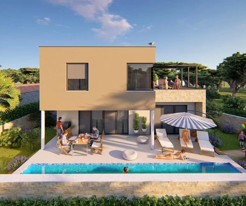 Ližnjanban medencés villa eladó Horvátországban