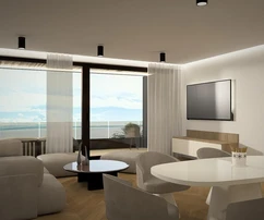 Opatija, Ičići, luxuriöse Wohnung in einem exklusiven Neubau, Panorama-Meerblick