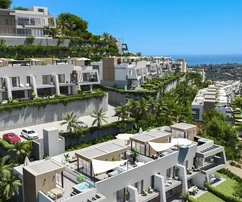 Exklusive Reihenhäuser mit Meerblick in Elviria, Marbella