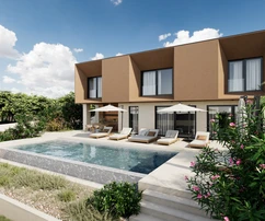 Istria, Diminići: Modern sea view villa with infinity pool