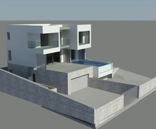 Čiovo, Okrug G, villa di lusso di 344 m2 con piscina e garage, prima fila sul mare