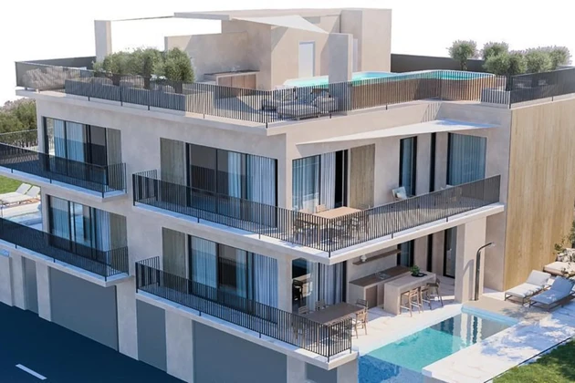 Marina, háromszobás lakás egy luxus új építésű tengerparti épületben