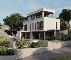 Villa moderna con piscina en venta en Milna, Croacia