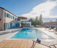 Isztria, Višnjan: Modern luxusvilla kilátással