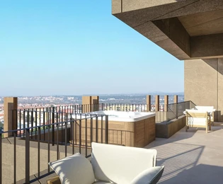Istria, Umag - Green Tower Rezydencja, trzypokojowe mieszkanie z tarasem na 6. piętrze