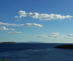 Marina, Vinišće, stavební pozemek 4590 m2, výhled