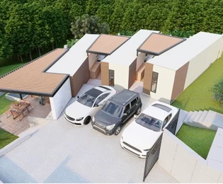 Istria, Marčana: Case modulari con piscina e cortile