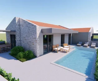 Istria, Vižinada – Villa moderna con due piscine