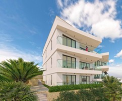 Lussuosi appartamenti a Ciovo con vista sul mare e piscina
