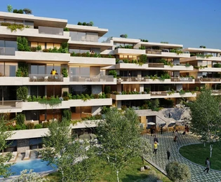 Luxus apartman teraszokkal eladó Podstranán Horvátországban