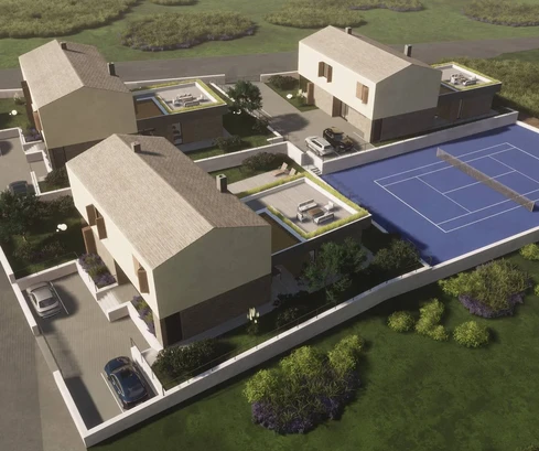 Luxusvilla mit Pool in Gračišće zu verkaufen in Kroatien