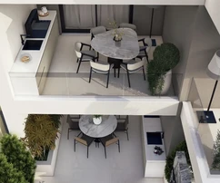 Trogir, appartement 1 chambre, 51 m2, 1er étage, grande loggia, immeuble neuf, emplacement de choix