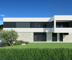 Istria, Poreč, modern villa under construction with sea view