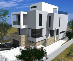 Tengerre néző, medencés villa Sukošanban eladó Horvátországban