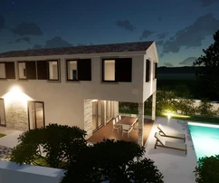 Villa avec piscine à vendre dans un quartier calme de Svetvinčenat en Croatie