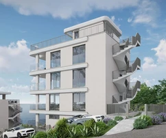 Trogir, apartamento de un dormitorio con jardín, segunda fila del mar