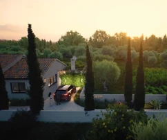 Kaštelir, Istria – Moderný novopostavený dom s bazénom