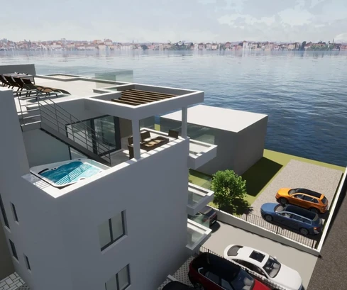 Penthouse à vendre à Okrug avec vue sur la mer en Croatie