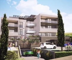 Trogir, Saldun, appartement 2 chambres, 68 m2, construction neuve, vue sur la mer, piscine