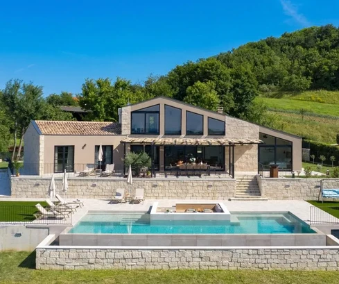 Istrie, Motovun: Luxusní vila s bazénem a výhledem