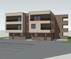 Vodice – przedsprzedaż – apartament S8 z dwiema sypialniami, 1. piętro