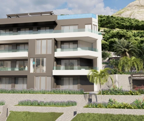 Apartamento de dos dormitorios en venta junto al mar en Gradac, Croacia