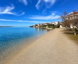 Croatia-Dalmatia-area near Zadar Building land first row to the sea