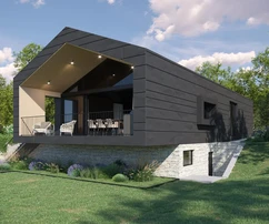 Moderní dům s bazénem na prodej v okolí Pazinu v Chorvatsku