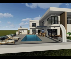 Villa moderna con piscina in vendita a Privlaka in Croazia