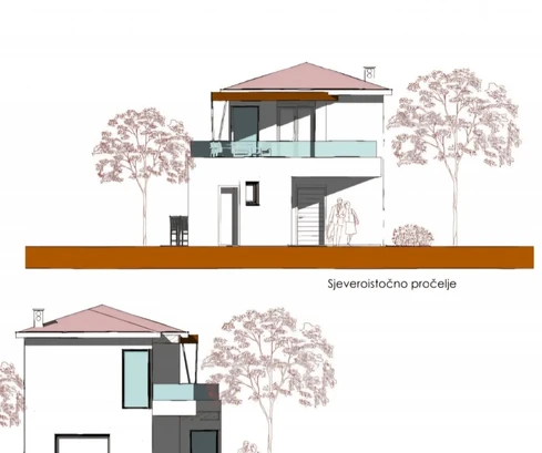 Istria, Tinjan – Building plot with project and permit for Sale