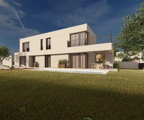 Villa moderna con piscina en construcción, Istria, Poreč