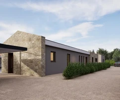 Istria, zona di Barban - Casa in pietra moderna con piscina