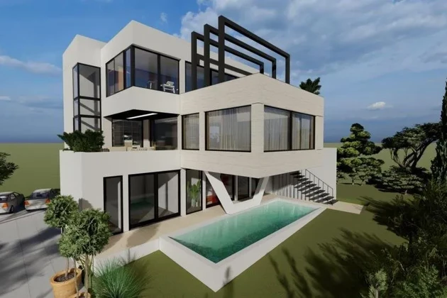 Exkluzív villa medencével, 200 m-re a tengertől, Isztria, Medulin