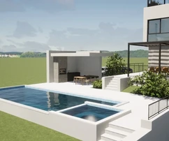 Villa moderna con piscina y vistas al mar, Istria, Poreč