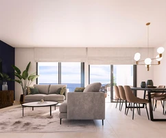 Newly completed apartments with sea view in Benalmadena