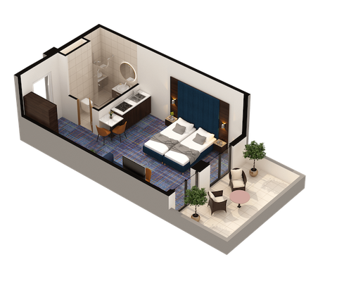 Investment Apartment 428 - GINO Seaside Tbilisi (40,57 m²)