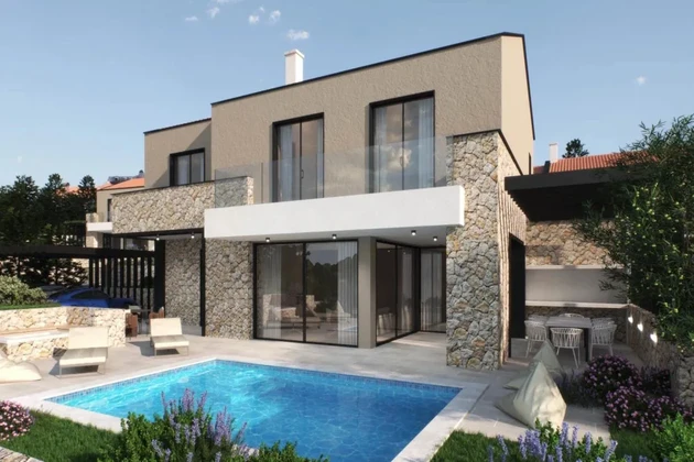 NOUVELLE VILLA DE LUXE AVEC VUE SUR LA MER DANS UN EMPLACEMENT ATTRACTIF, À 200 M DE LA PLAGE !