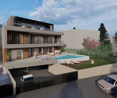 Moderne Luxusvilla mit Panoramaterrassen, Wellnessbereich und Swimmingpool
