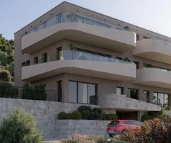 Brodarica, nowo wybudowane mieszkanie trzypokojowe z widokiem na morze, 99,23 m²