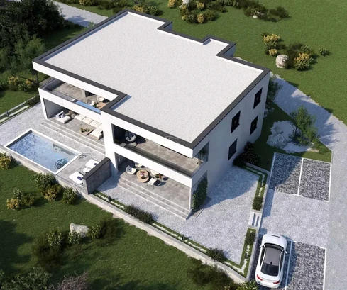 Vodice - terreno con progetto per edificio con 4 appartamenti