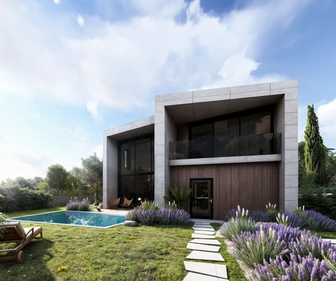 Istria, Umago: Terreno edificabile con progetto villa
