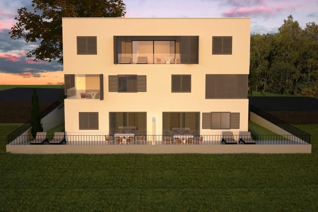 Primosten, modern penthouse a 2. emeleten, tengerre néző kilátással, 107,16 m²