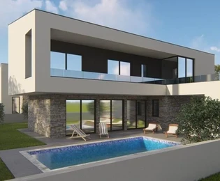 Villa moderna con piscina vicino al mare, Istria, Marčana